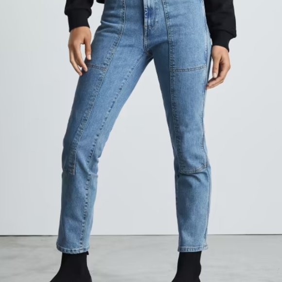Everlane Utility Cheeky Jean Washed Blue Size 26 - Picture 2 of 4